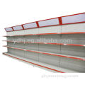ISO Standard Perforated Back Board adjustable Supermarket Wall Shelves With Light Box